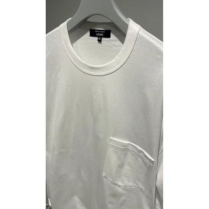 COMME des GARCONS HOMME コットン天竺 スピンドル LOGO TEE（WHITE）
