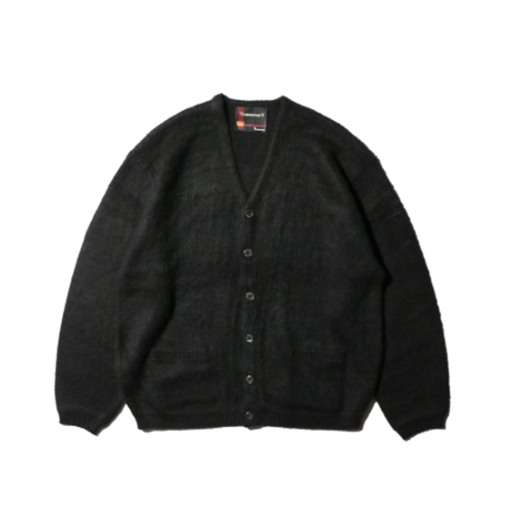 TOWNCRAFT  solid shaggy v cardigan