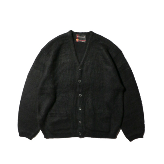 TOWNCRAFT  solid shaggy v cardigan