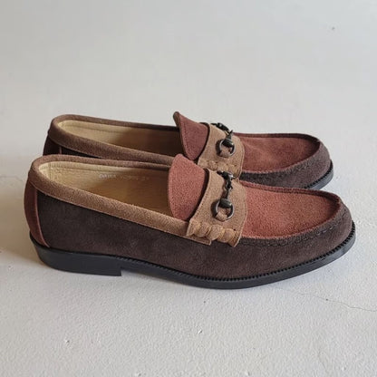 VOO CRAZY LOAFER by HARUTA BROWN COMBO