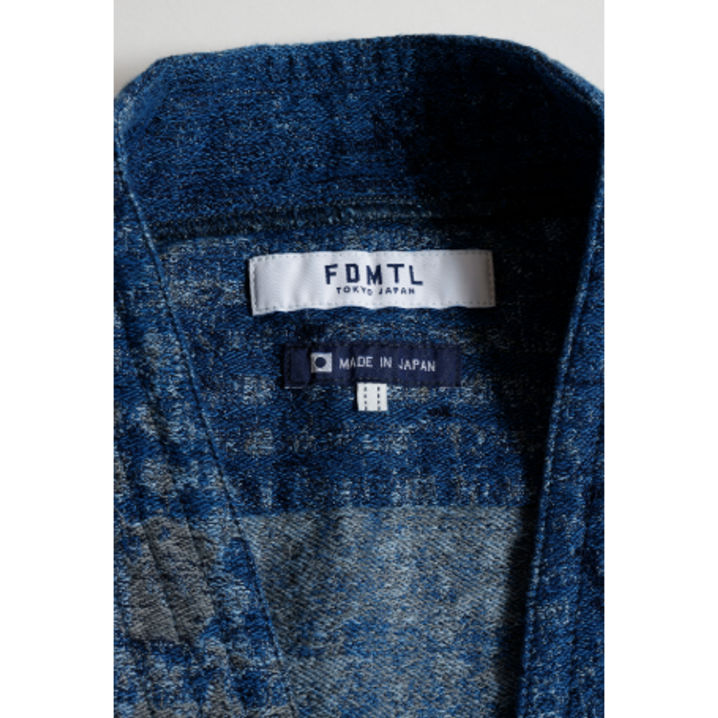 FDMTL BORO JAQUARD HAORI SHIRT RINSE