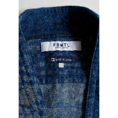 FDMTL BORO JAQUARD HAORI SHIRT RINSE