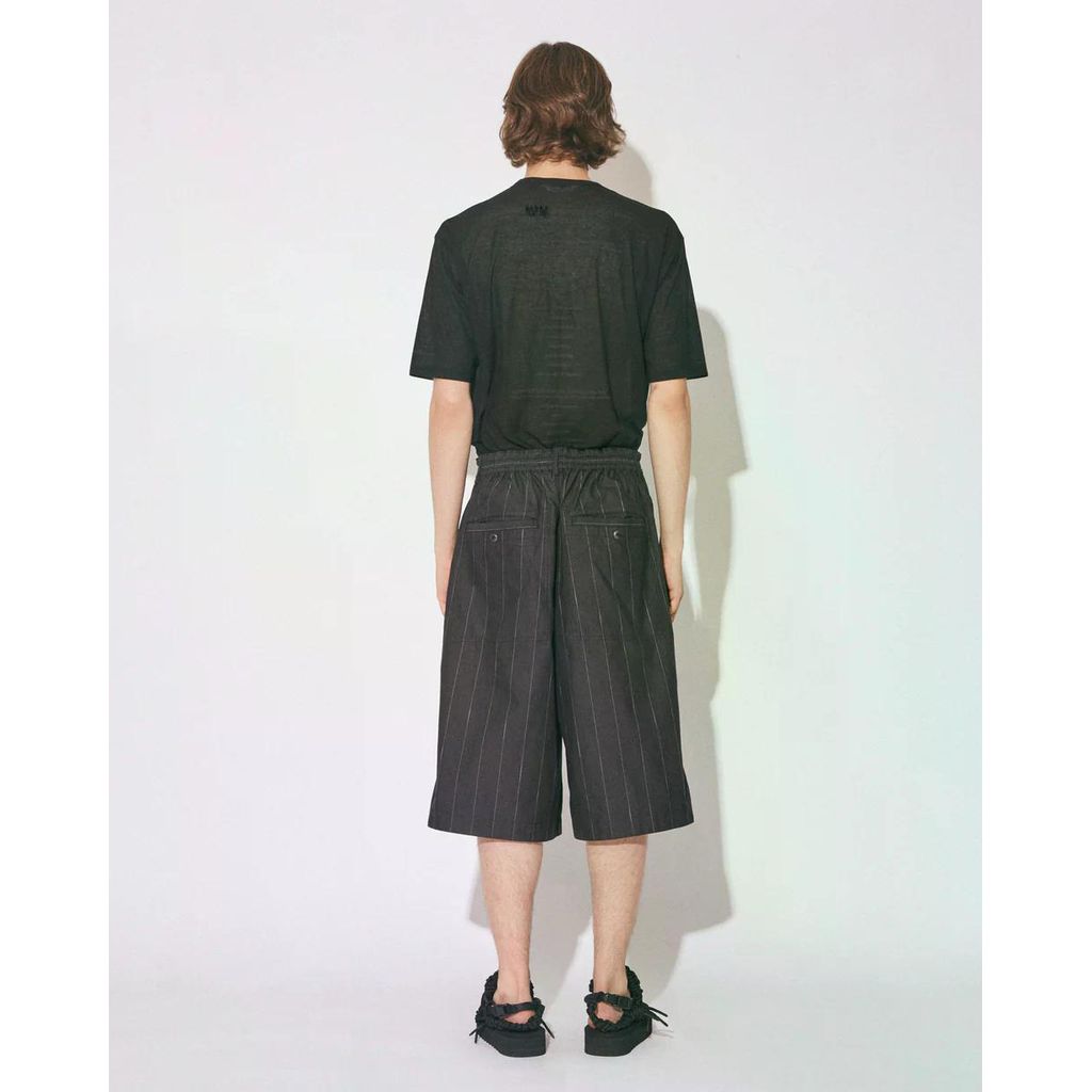 beautiful people cotton stripesuiting reversible shorts