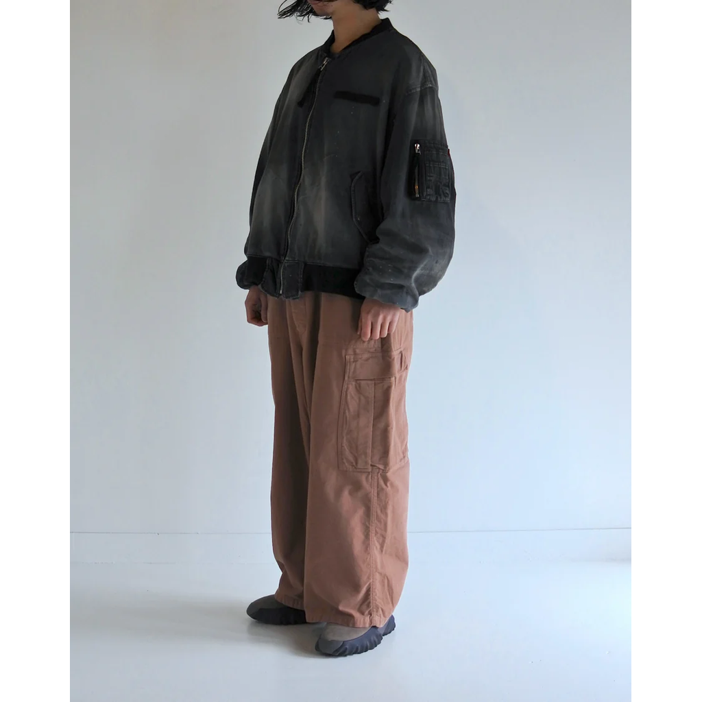 ANACHRONORM AN396-W AGING DUAL DENIM MA-1 BLACK (AGING)