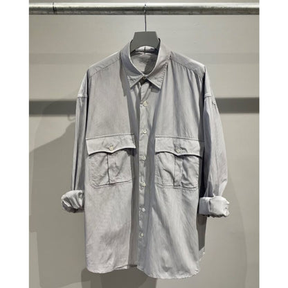 PORTER CLASSIC ROLL UP STRIPE SHIRT