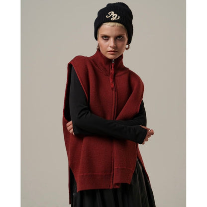 AMBERGLEAM Fringe knit Vest