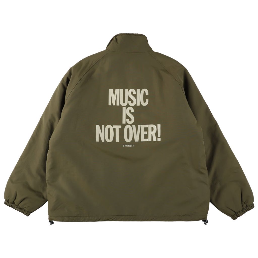 ISNESS MUSIC MUSIC IS NOT OVER! REVERSIBLE FLEECE JACKET