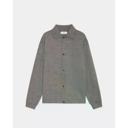 marka  Super 100s Washable Wool Jersey / Shirt Cardigan