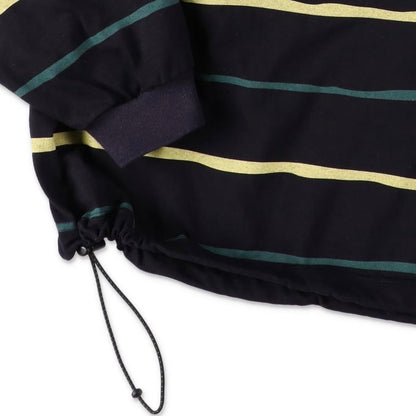 S.F.C SUPER BIG STRIPE  LS  TEE (W/DRAWSTRINGS)