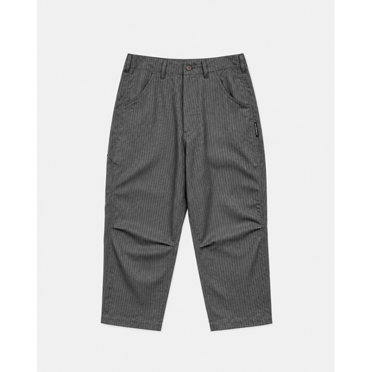 Liberaiders × LINEAGE CORE T/R SARROUEL PANTS（GRAY STRIPE)
