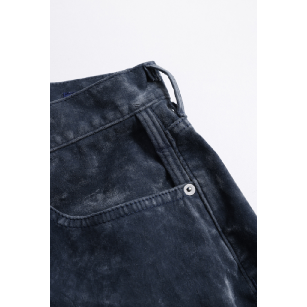 FDMTL FA26PN54R  FLOCK LEATHER HAKAMA PANTS RINSE