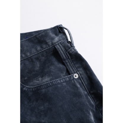 FDMTL FA26PN54R  FLOCK LEATHER HAKAMA PANTS RINSE