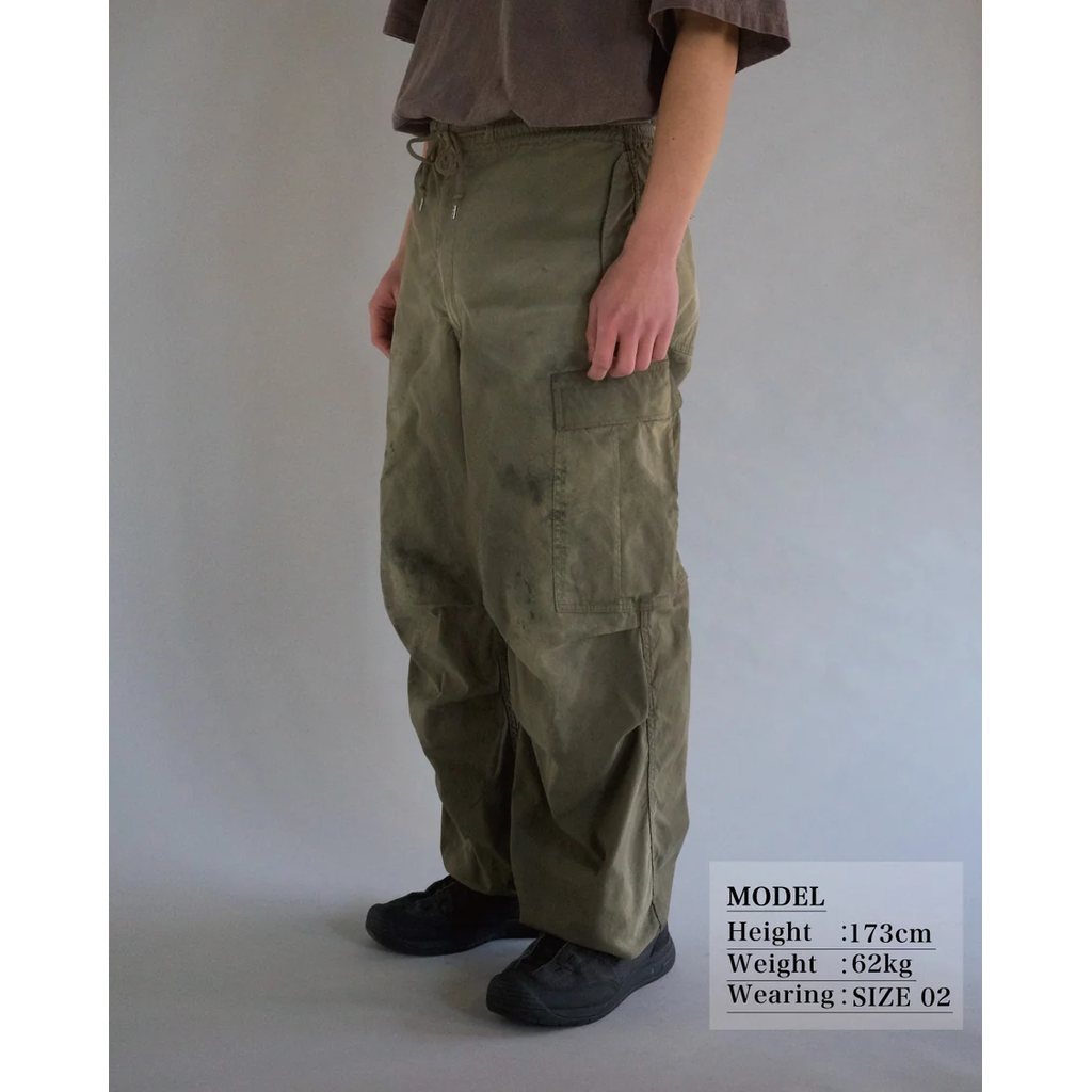 ANACHRONORM FADED CARGO EASY PANTS OLIVE