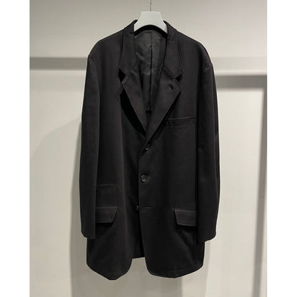 Y's for men WOOL GABARDINE LEFT AND RIGHT CHANGE POCKET JACKET
