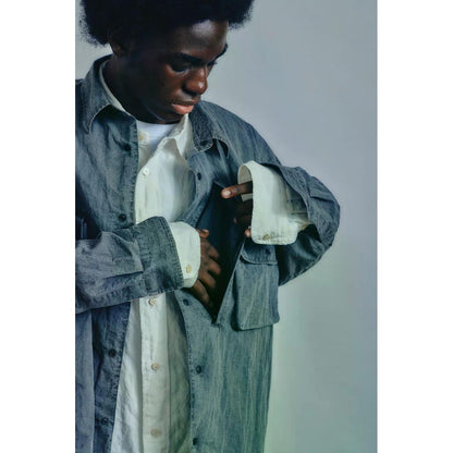 is-ness Pigment-Dyed long-Sleeve Shirt