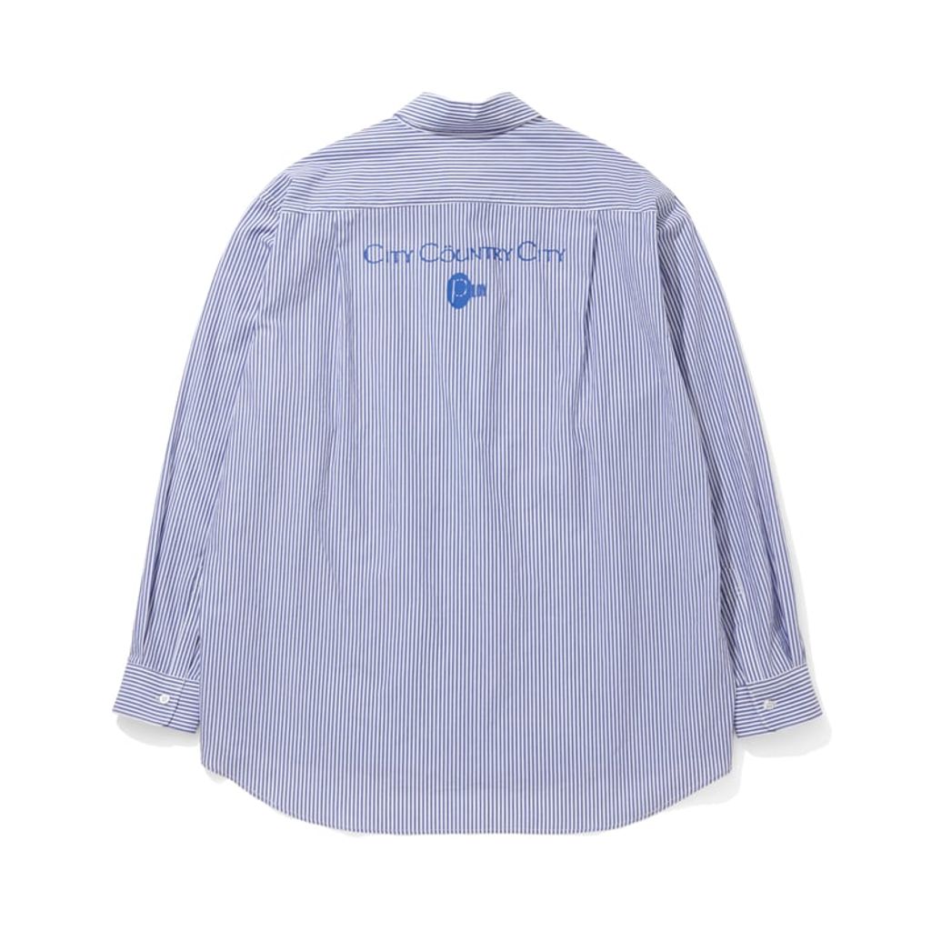 CITY COUNTRY CITY COTTON STRIPE SHIRT_PLOY A ARTWORK BY Abu Qadim Haqq_STRIPE#1