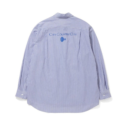 CITY COUNTRY CITY COTTON STRIPE SHIRT_PLOY A ARTWORK BY Abu Qadim Haqq_STRIPE#1