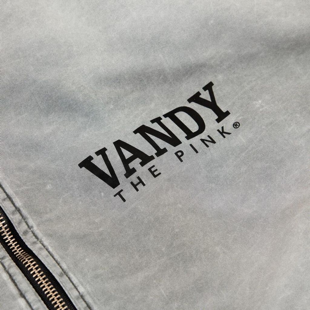 VANDY THE PINK Washed Vintage Bomber （WASHED HEATHER GREY）