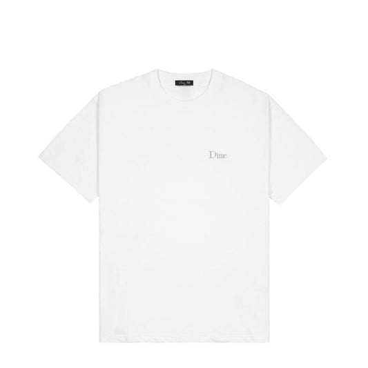 Dime  Classic Small Logo T-Shirt(White/Black)