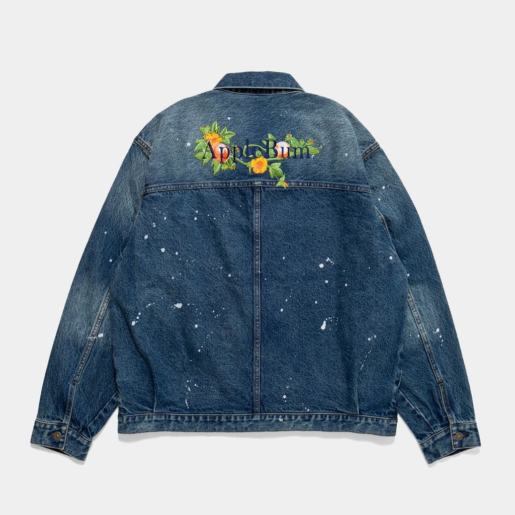 APPLEBUM “APPLE BLOSSOM LOGO” DENIM JACKET