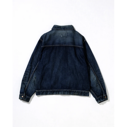 ANACHRONORM DAMAGED DENIM JACKET DARK INDIGO