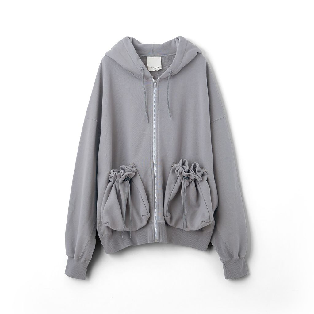 refomed "KINCHAKU" ZIPUP HOODIE