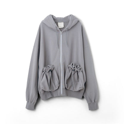 refomed "KINCHAKU" ZIPUP HOODIE