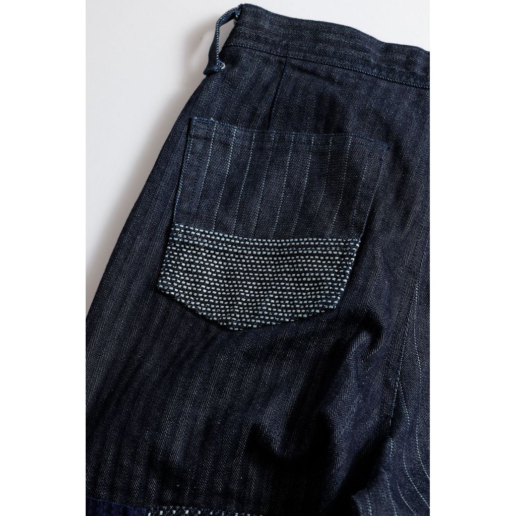 FDMTL PATCHWORK PANTS RINSE
