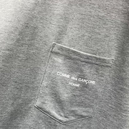 COMME des GARCONS HOMME COMME des GARCONS HOMME LOGO LONG SLEEVE TEE （GRAY）