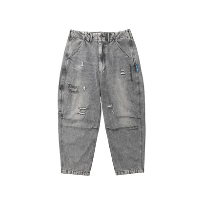 Liberaiders  DAMAGED DENIM SARROUEL PANTS