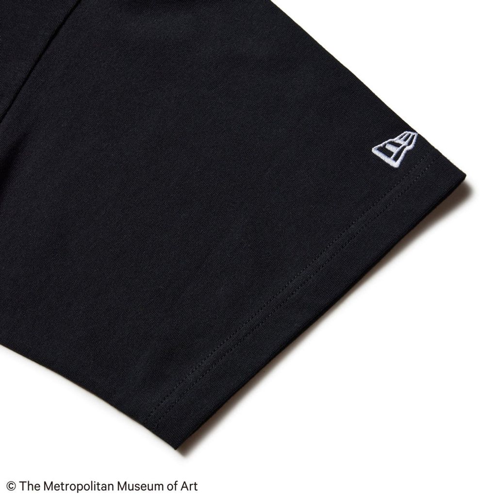 NEW ERA  半袖 オーバーサイズド コットン Tシャツ The Met ブラ ック