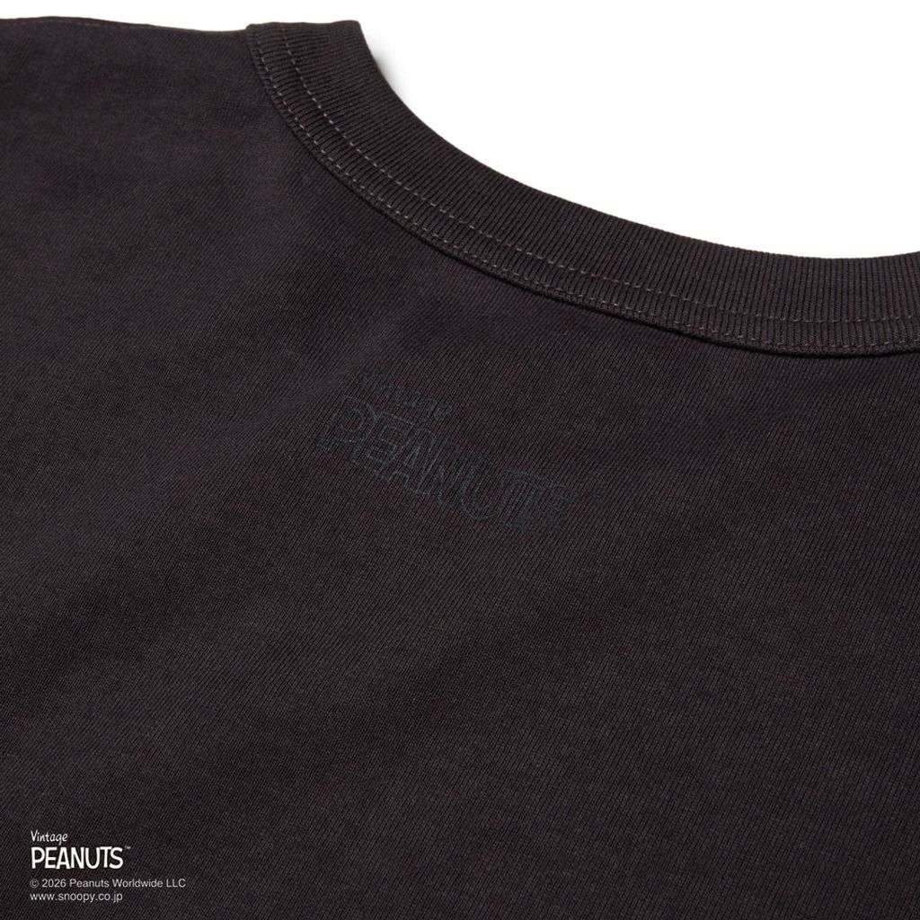 NEW ERA 半袖 ウォッシュド コットン ポケット Tシャツ Vintage PEANUTS ピーナッツ スミクロ