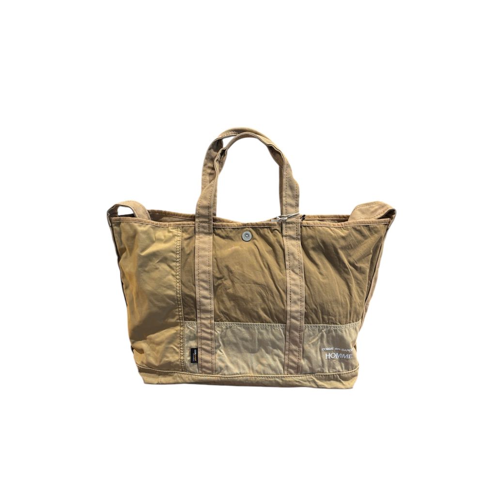 COMME des GARCONS HOMME コットンナイロンリップ パッチワーク 2WAY BAG
