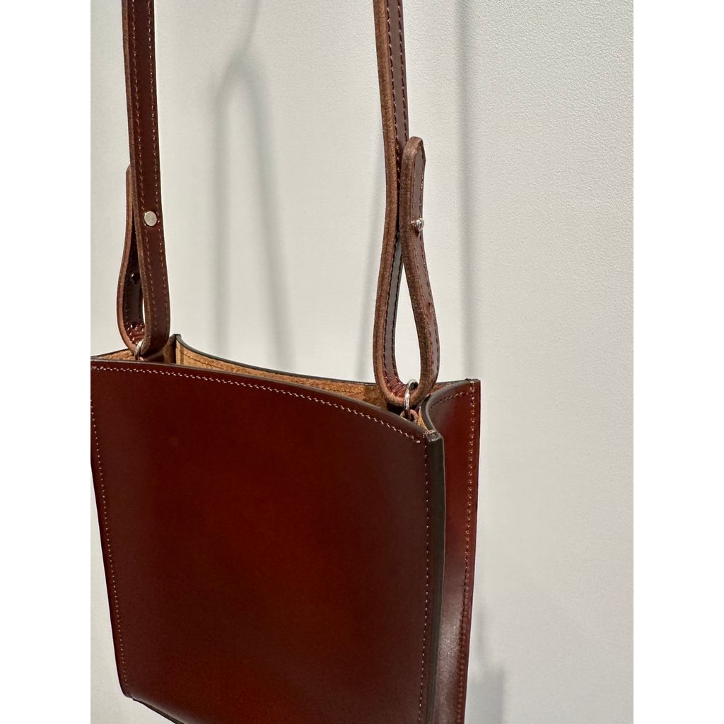 【MADE IN JAPAN】LINEAGE × BRASSBOUND JAPAN MADE LEATHER SHOLDER BAG（BROWN）