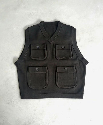 VOO × AMBERGLEAM Fisherman Knit Vest