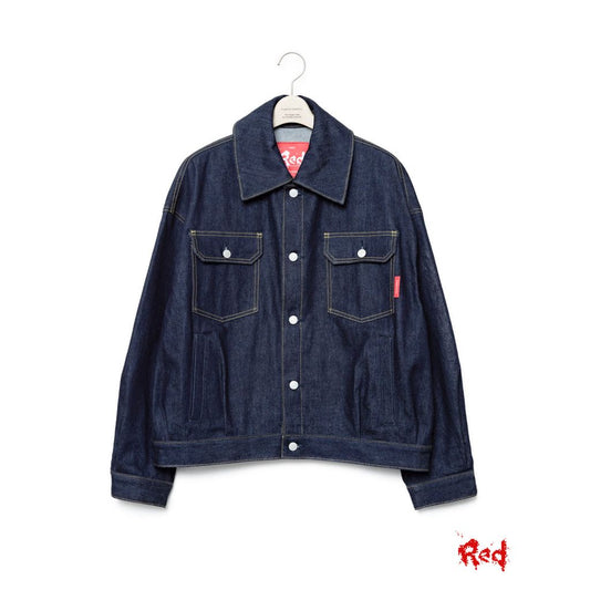 FUMITO GANRYU Red Label  Deformed Denim Jk - Indigo