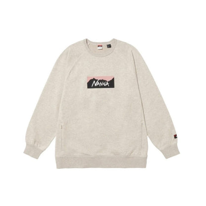 NANGA ECO HYBRID BOX LOGO SWEATSHIRT(UNISEX)