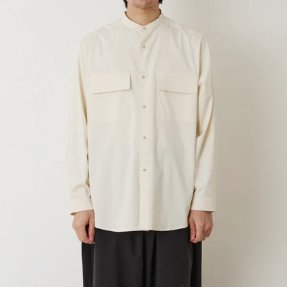 WHITE MOUNTAINEERING  BAND COLLAR SHIRT
