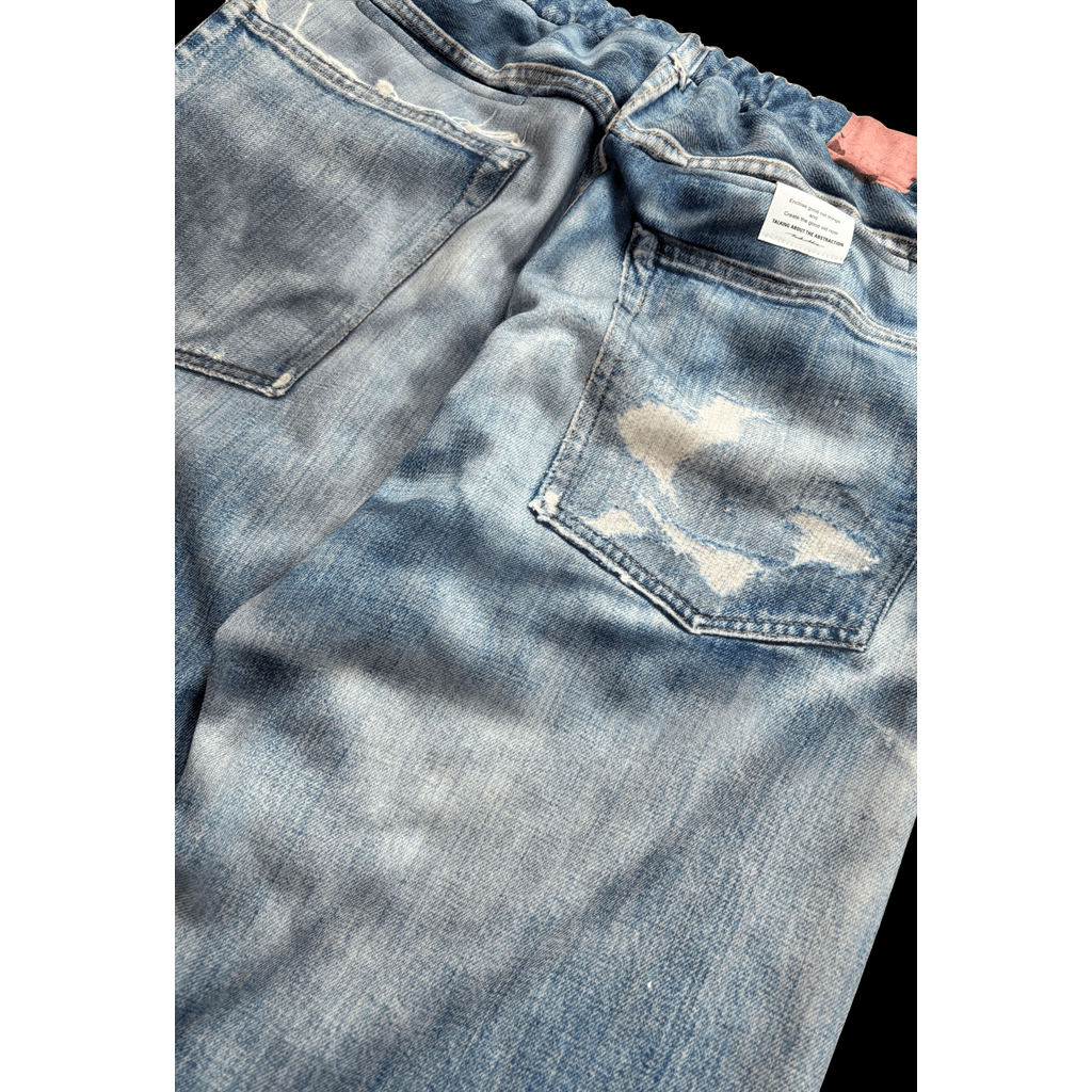TALKING ABOUT THE ABSTRACTION DENIM PRINT STRIGHT PT