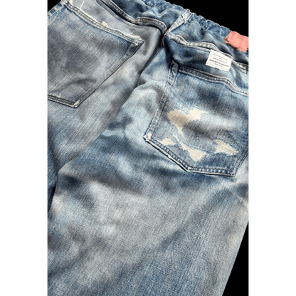 TALKING ABOUT THE ABSTRACTION DENIM PRINT STRIGHT PT