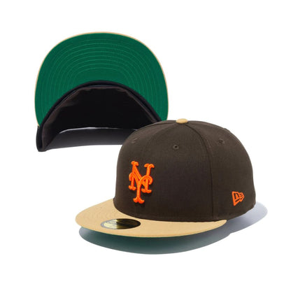 NEW ERA 59FIFTY Powered by GORO NAKATSUGAWA（min-nano）ニューヨーク・メッツ ブラウンスウェード