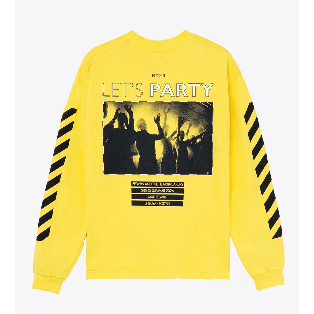 BEDWIN & THE HEARTBREAKERS L/S PRINTED TEE "Lets Party"
