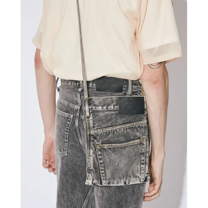 beautiful people excerption denim bleached sacoche