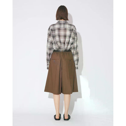 beautiful people  high twist gabardine three tuck shorts