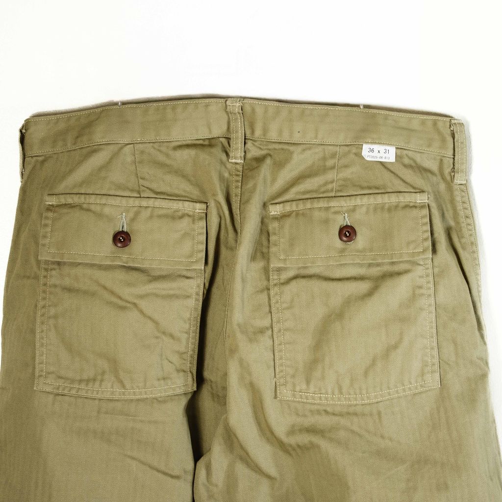 ANDFAMILYS HERRINGBONE BAKER PANTS