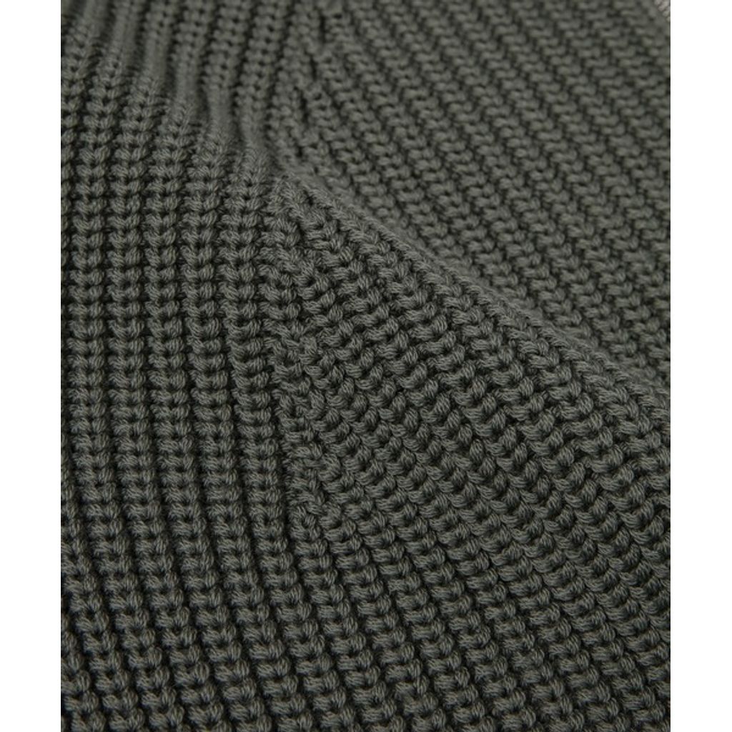 COMME des GARCONS HOMME BATONER W-NAME WOOL KNIT ZIP CARDIGAN（KAHKI）