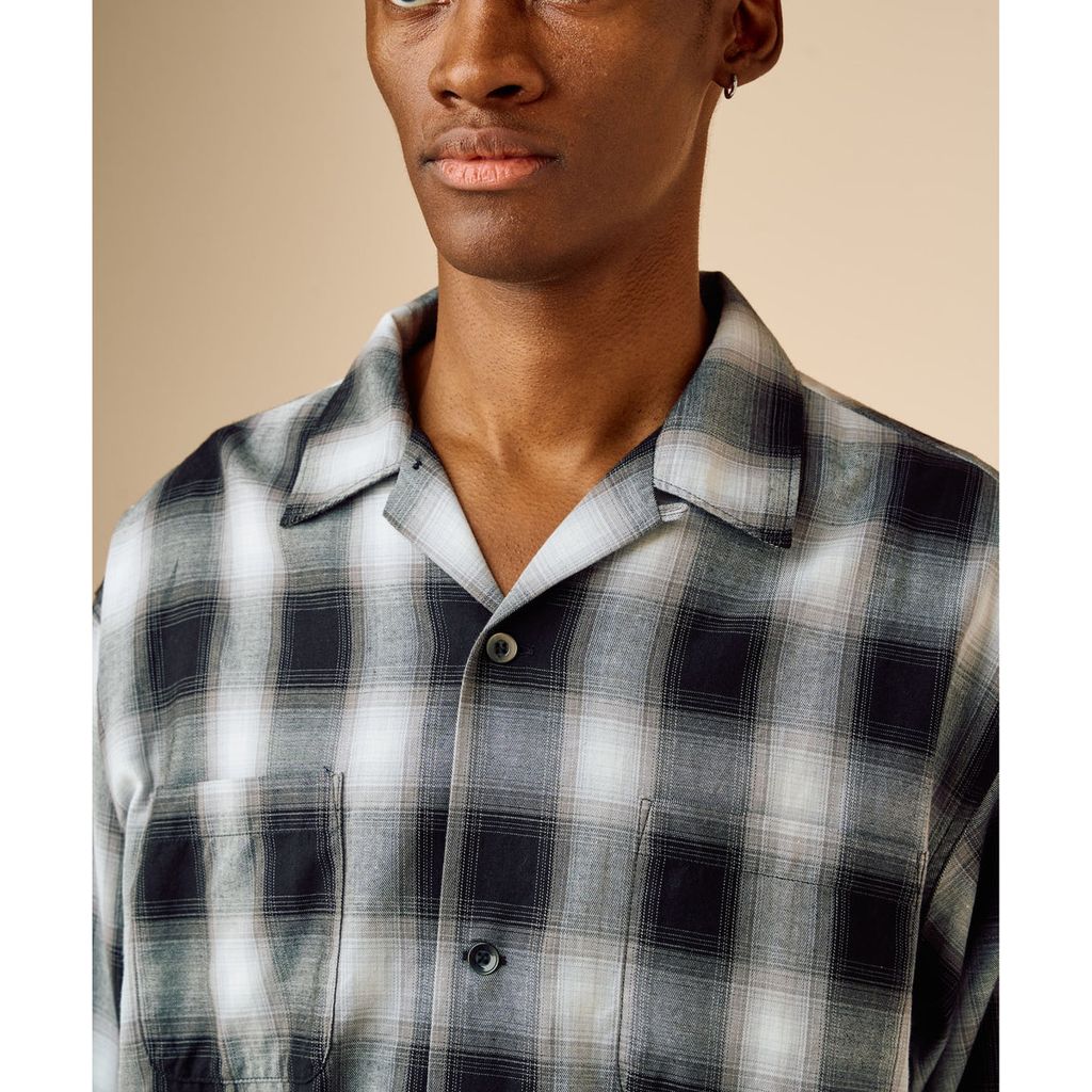 BEDWIN & THE HEARTBREAKERS FIVE BROTER Ex. L/S CHECK SHIRT "VIN"