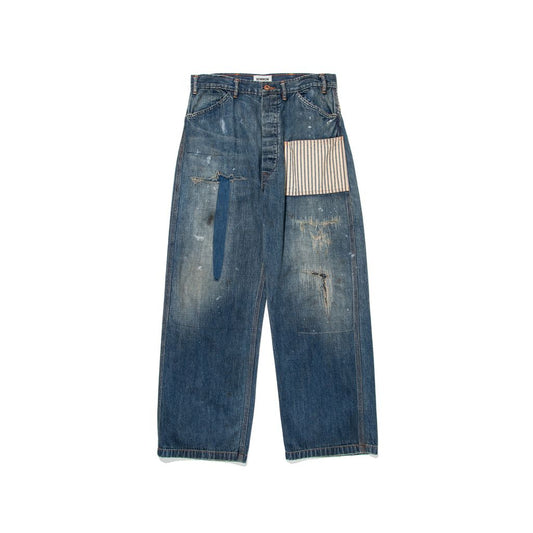 BOW WOW LAPD PRISONER DENIM PANTS AGED