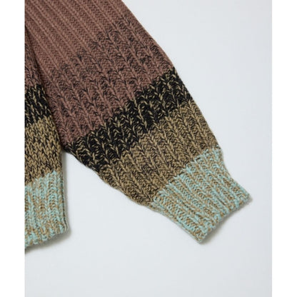 【予約商品】BAL BAL-2221 GRADATION STRIPE CREWNECK SWEATER