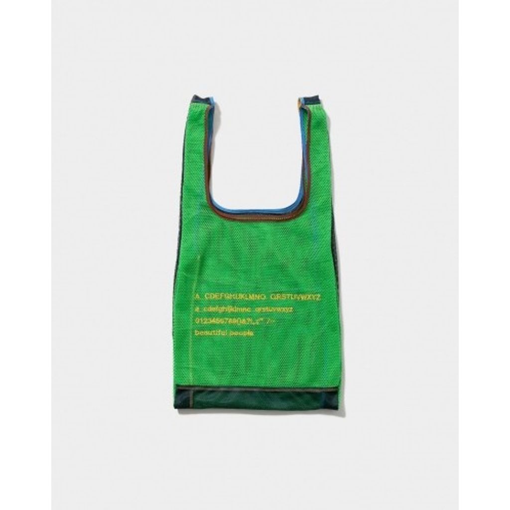 beautiful people  alphabet embroidery marche flip bag